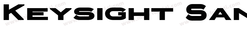 Keysight Sans Bold字体转换